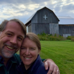 Eric Shuler with his wife on retreat at Mt Saviour in upstate NY
